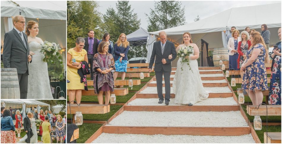 Ceremony 4 950x485 Gray Bridge wedding with a rainbow flag sendoff