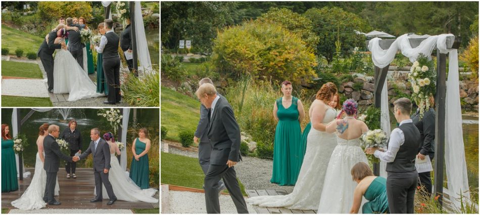 Ceremony 54 1 950x425 Gray Bridge wedding with a rainbow flag sendoff