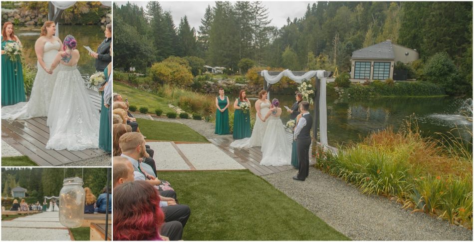 Ceremony 86 1 950x485 Gray Bridge wedding with a rainbow flag sendoff