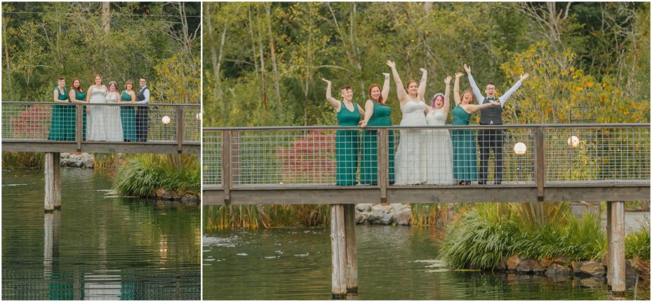 Family Wedding Party 163 950x440 Gray Bridge wedding with a rainbow flag sendoff