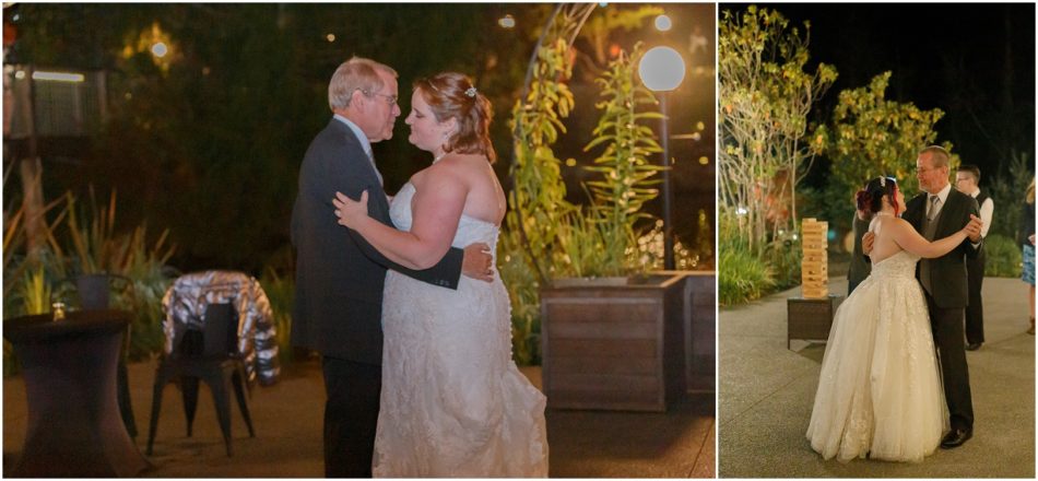 Toasts Tosses and 1st Dances 184 950x440 Gray Bridge wedding with a rainbow flag sendoff