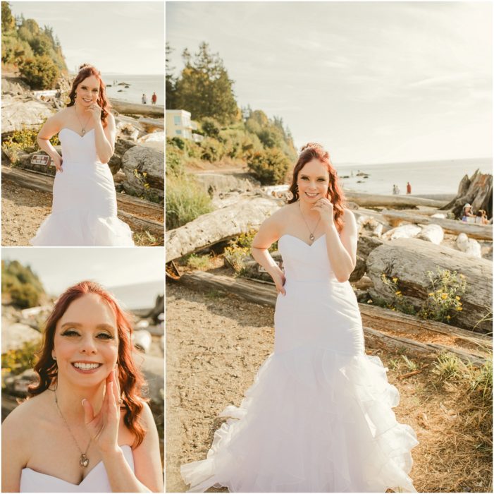 Bride Groom 3 701x700 Wedding Circle Mukilteo Elopement with a Red Rolls Royce