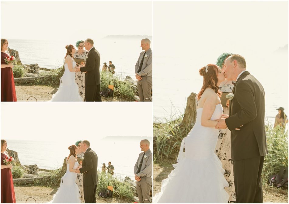 Ceremony 129 950x671 Wedding Circle Mukilteo Elopement with a Red Rolls Royce