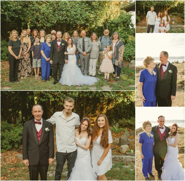 Family Wedding Party 43 715x700 Wedding Circle Mukilteo Elopement with a Red Rolls Royce