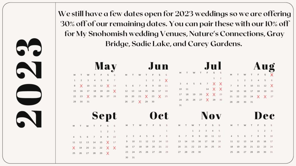 Wedding & Engagement Packages Free Simple Minimalist 2023 Year Calendar 4 pdf 950x534 Wedding & Engagement Packages