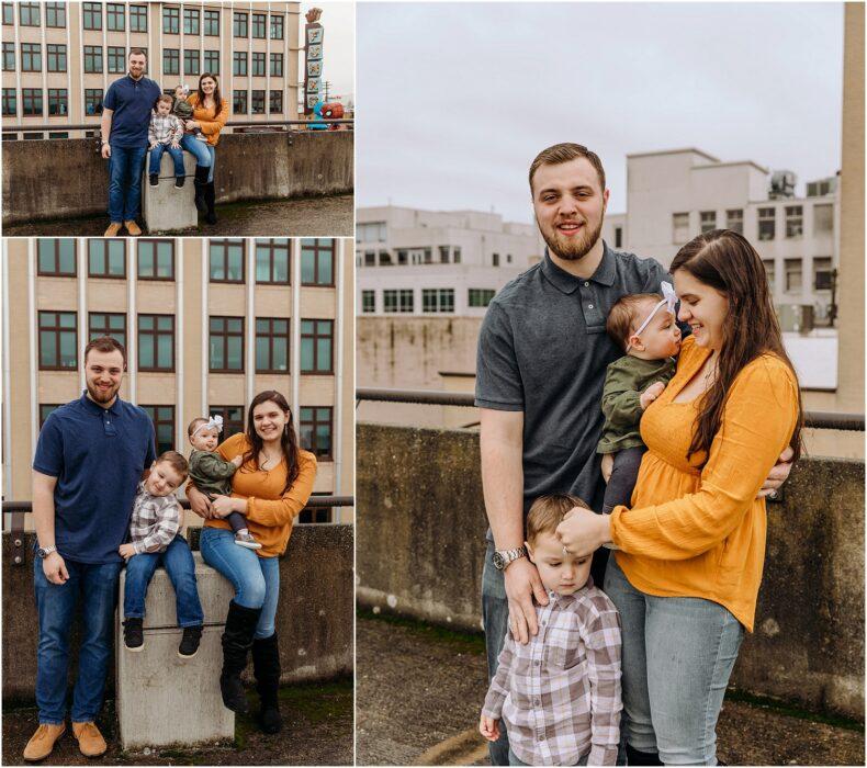 Everett Studio Rooftop Engagement Family Session 0031 790x700 Everett Studio & Rooftop Engagement Family Session