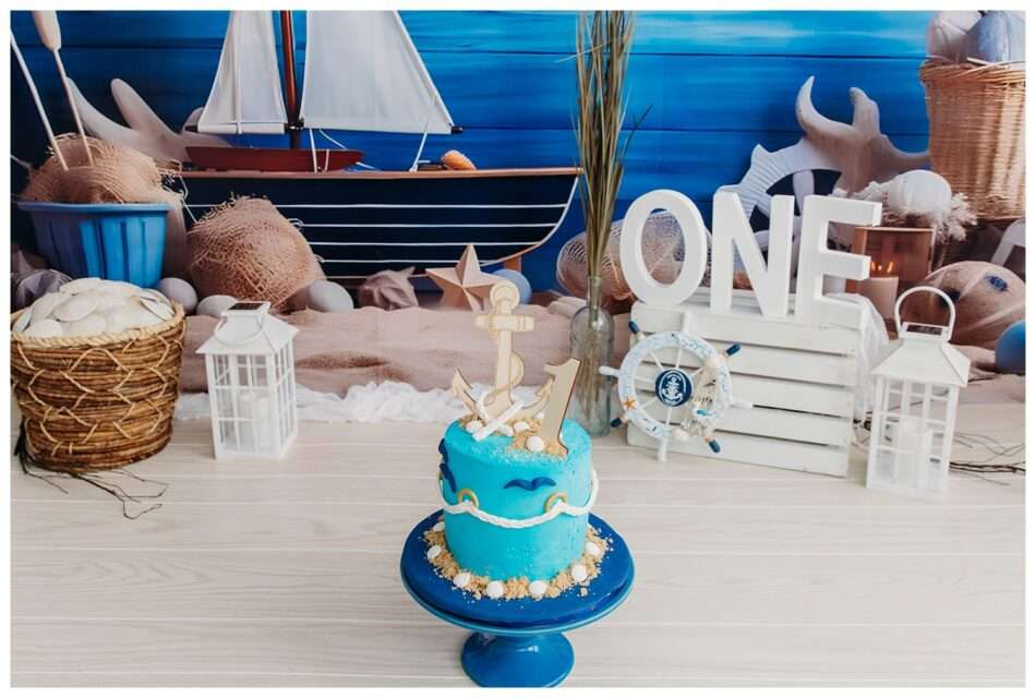Kolten Turns One Nautical Cake Smash Session in Studio 0002 950x640 Kolten Turns One! | Nautical Cake Smash Session in Studio