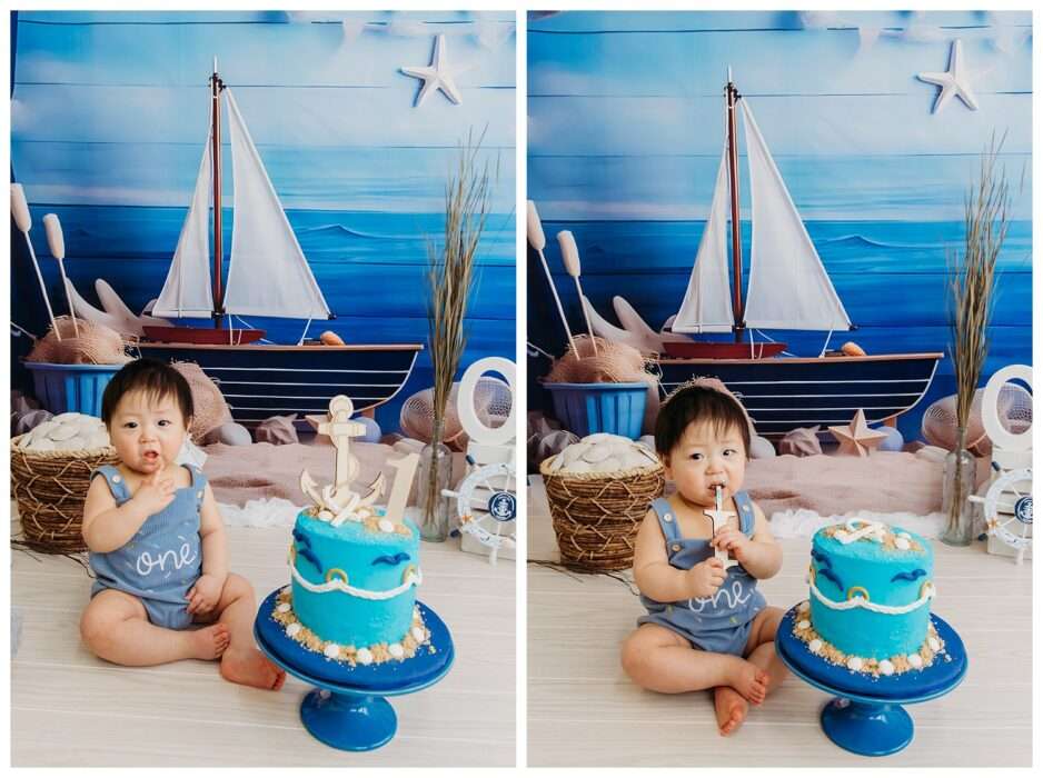 Kolten Turns One Nautical Cake Smash Session in Studio 0014 938x700 Kolten Turns One! | Nautical Cake Smash Session in Studio