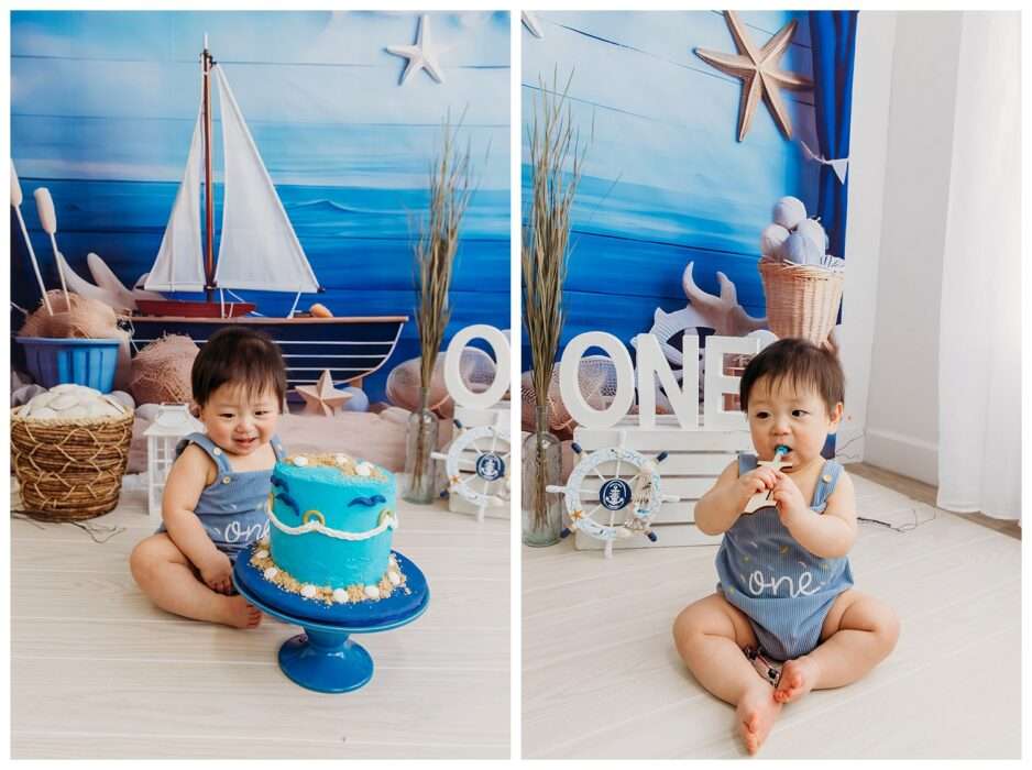 Kolten Turns One Nautical Cake Smash Session in Studio 0015 938x700 Kolten Turns One! | Nautical Cake Smash Session in Studio
