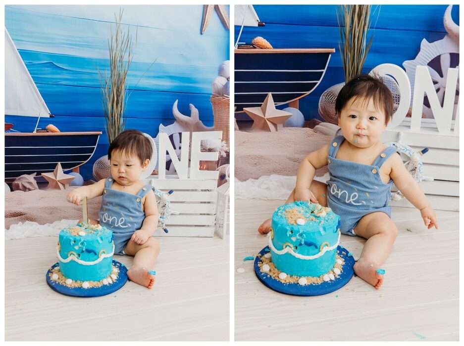Kolten Turns One Nautical Cake Smash Session in Studio 0026 937x700 Kolten Turns One! | Nautical Cake Smash Session in Studio