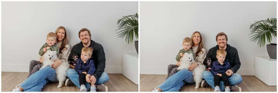 A Paw fect Family Portrait Studio Session with Two Adorable Pomeranians 0004 950x321 A Paw fect Family Portrait: Studio Session with Two Adorable Pomeranians