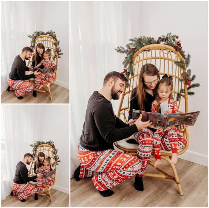 Cozy Christmas Magic in Downtown Everett Family Ns 2025 Holiday Pajama Session 0006 703x700 Cozy Christmas Magic in Downtown Everett | Family N’s 2025 Holiday Pajama Session