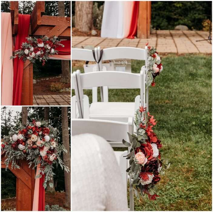 Katie Justins Romantic Burgundy Dusty Rose Wedding at Natures Connection 0007 703x700 Katie & Justin’s Romantic Burgundy & Dusty Rose Wedding at Nature’s Connection