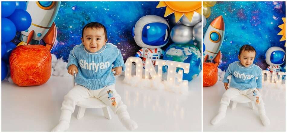 Shriyan’s Space Themed 1st Birthday Cake Smash | My First Trip Around the Sun Shriyans Space Themed 1st Birthday Cake Smash My First Trip Around the Sun 0004 950x442 Shriyan’s Space Themed 1st Birthday Cake Smash | My First Trip Around the Sun