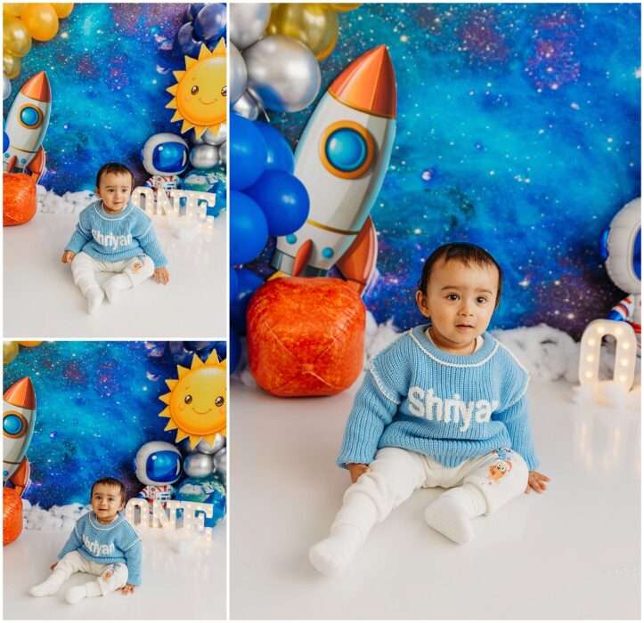 Shriyan’s Space Themed 1st Birthday Cake Smash | My First Trip Around the Sun Shriyans Space Themed 1st Birthday Cake Smash My First Trip Around the Sun 0005 723x700 Shriyan’s Space Themed 1st Birthday Cake Smash | My First Trip Around the Sun