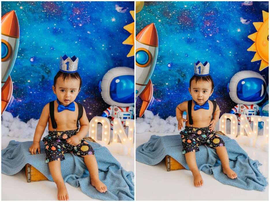 Shriyan’s Space Themed 1st Birthday Cake Smash | My First Trip Around the Sun Shriyans Space Themed 1st Birthday Cake Smash My First Trip Around the Sun 0009 936x700 Shriyan’s Space Themed 1st Birthday Cake Smash | My First Trip Around the Sun