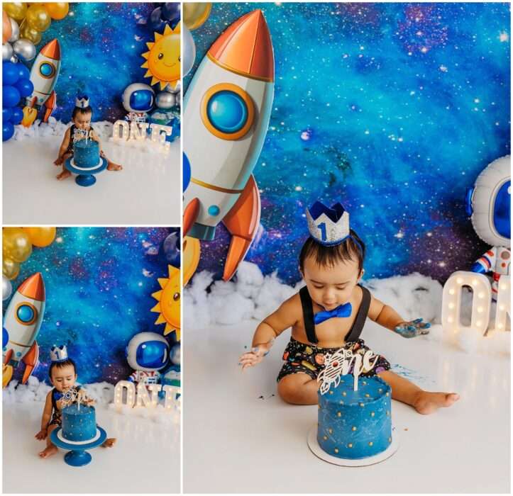 Shriyan’s Space Themed 1st Birthday Cake Smash | My First Trip Around the Sun Shriyans Space Themed 1st Birthday Cake Smash My First Trip Around the Sun 0014 723x700 Shriyan’s Space Themed 1st Birthday Cake Smash | My First Trip Around the Sun